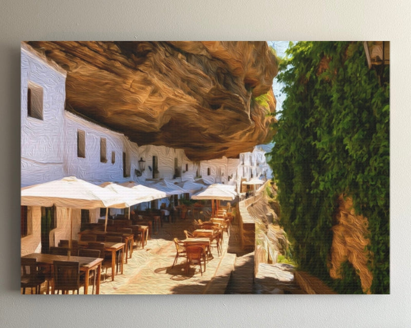 Cave Street Restaurant Terrace — Setenil de las Bodegas, Spain