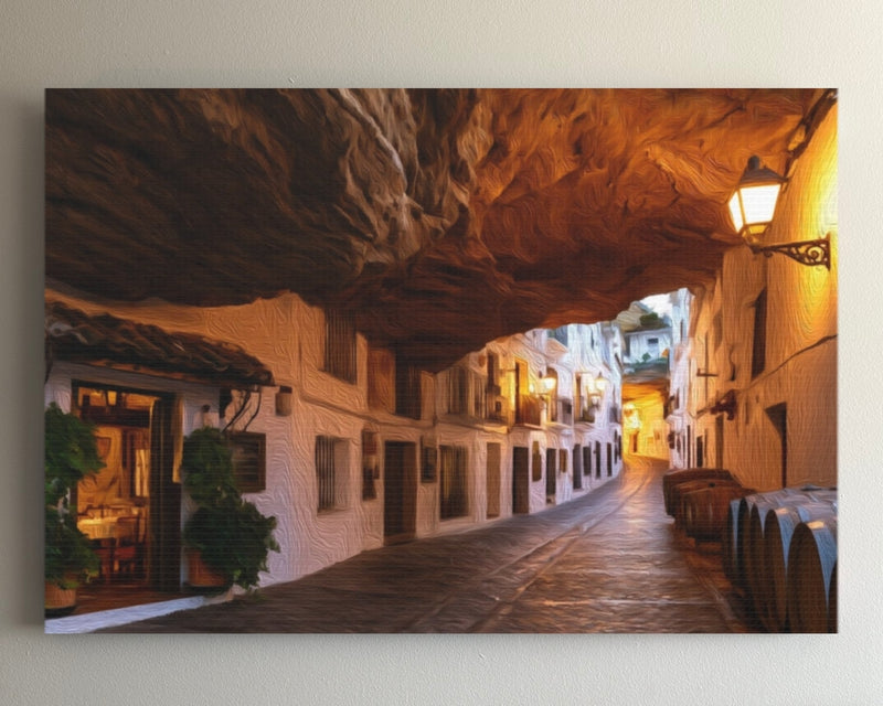 Cave Street Wine Barrels — Setenil de las Bodegas, Spain