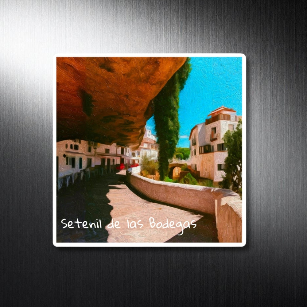 Setenil de las Bodegas, Spain | Village Beneath Ancient Rock | Original Series Decorative Magnet