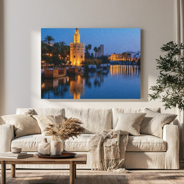 Seville, Spain | Torre del Oro Seville | Original Series Gallery Canvas