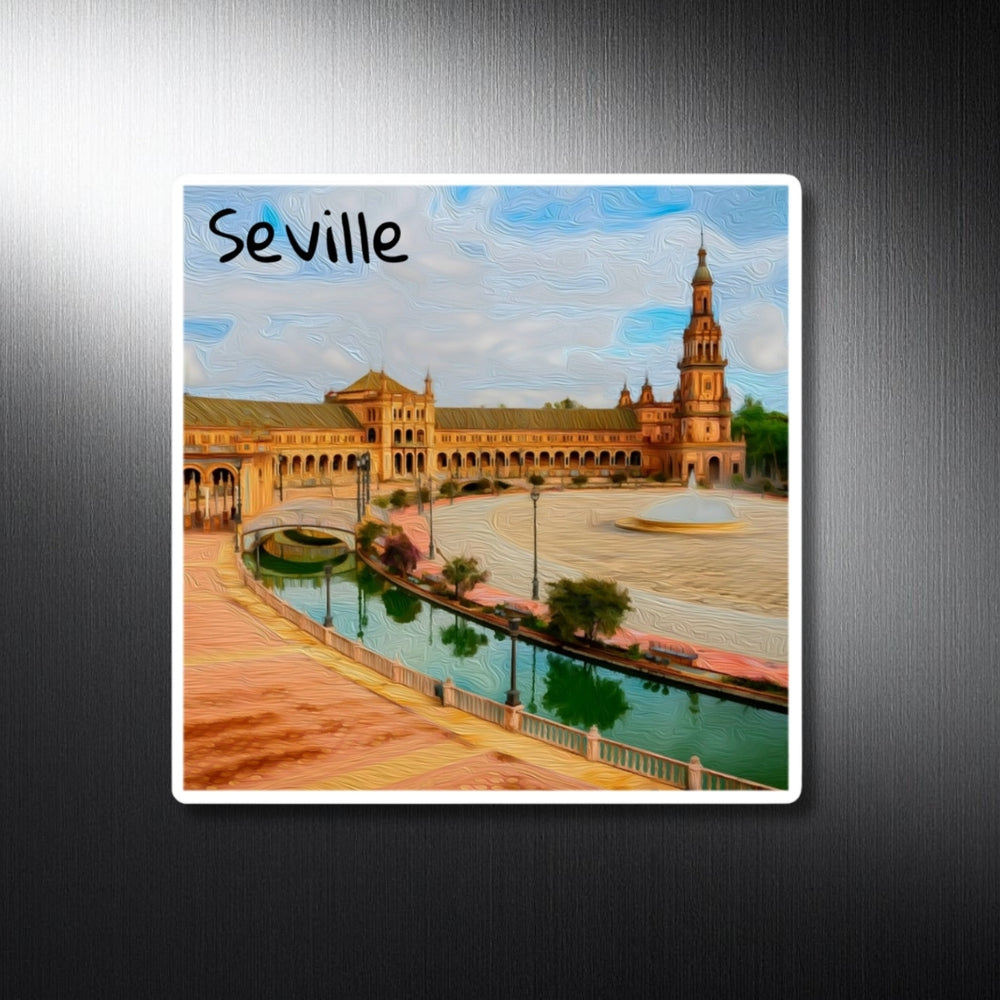 Seville, Spain | Plaza de España Seville | Original Series Decorative Magnet