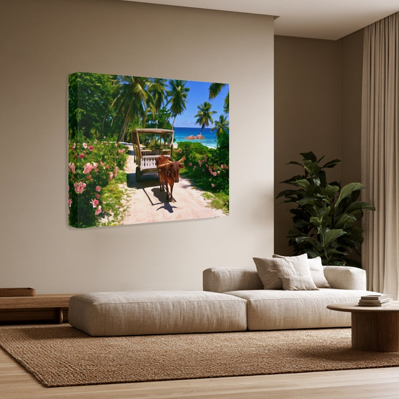 La Digue Ox Cart Path — Seychelles, view 3