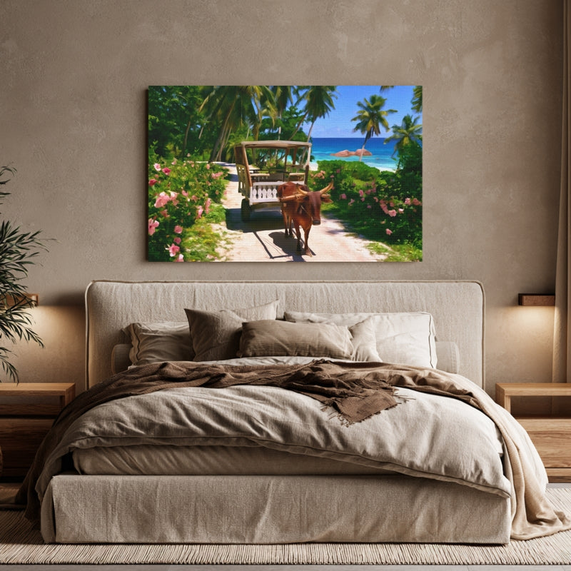 La Digue Ox Cart Path — Seychelles, view 6