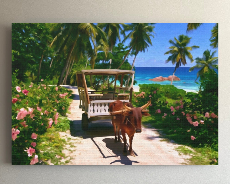 La Digue Ox Cart Path — Seychelles