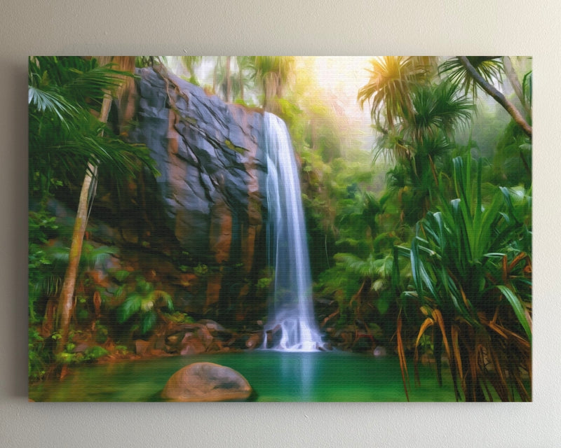 Seychelles Jungle Waterfall Pool — Seychelles