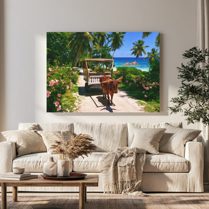 La Digue Ox Cart Path