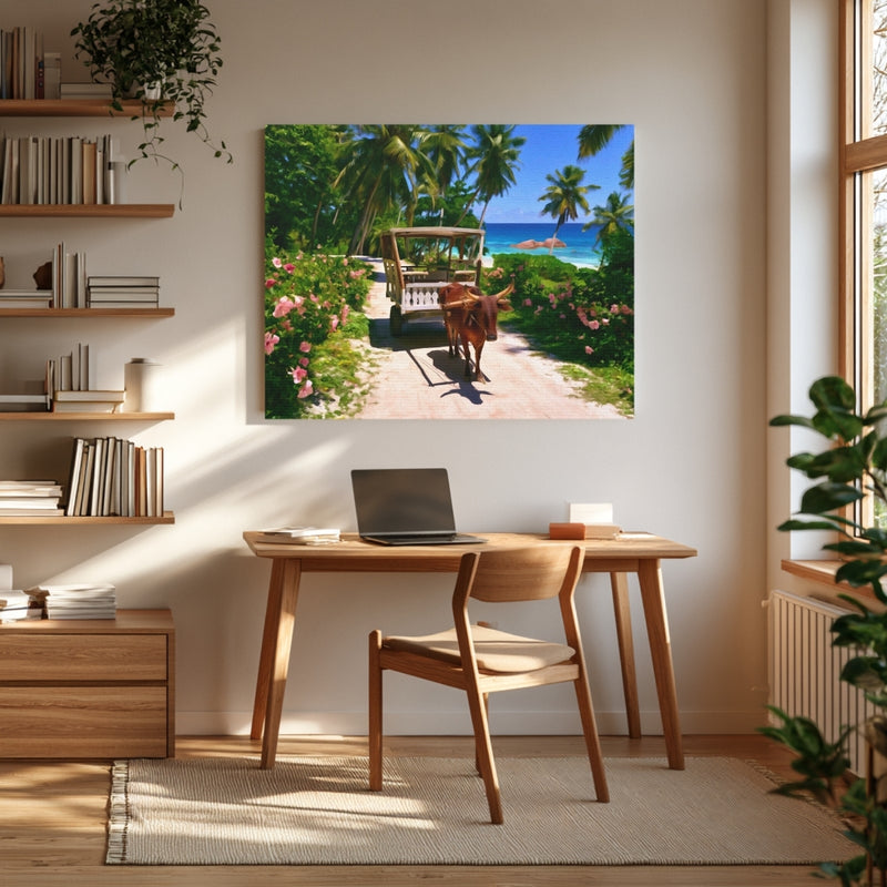 La Digue Ox Cart Path — Seychelles, view 4