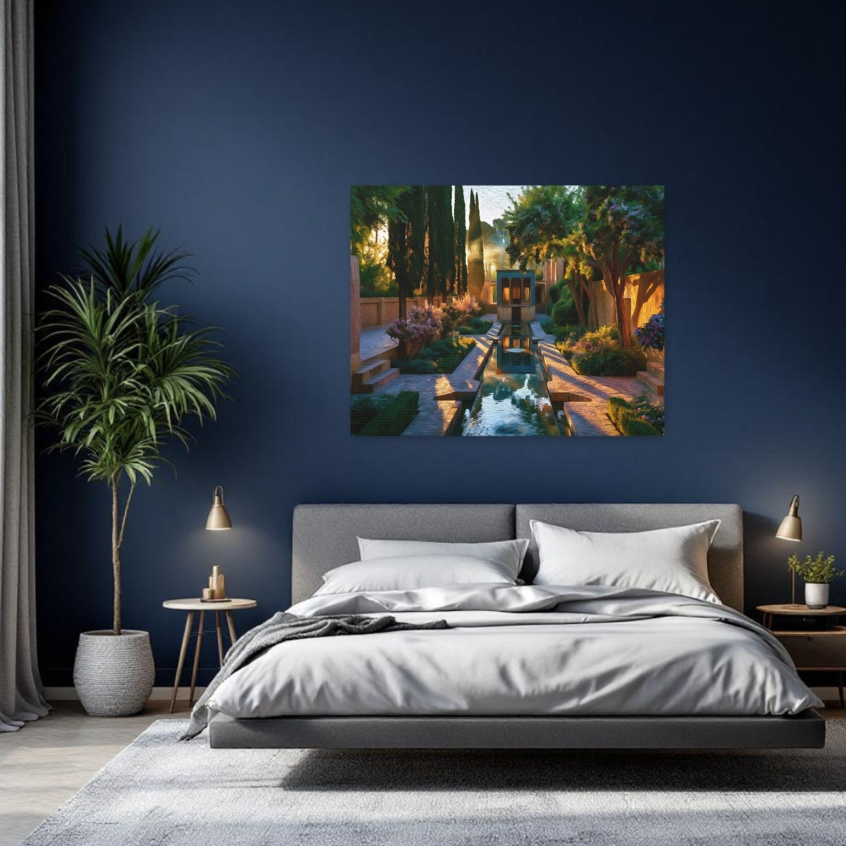 Shiraz, Iran | Eram Garden Reflecting Pool | Original Series Gallery Canvas detail