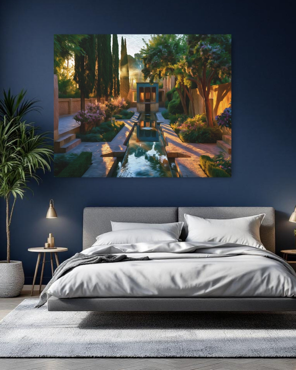 Shiraz, Iran | Eram Garden Reflecting Pool | Original Series Gallery Canvas detail