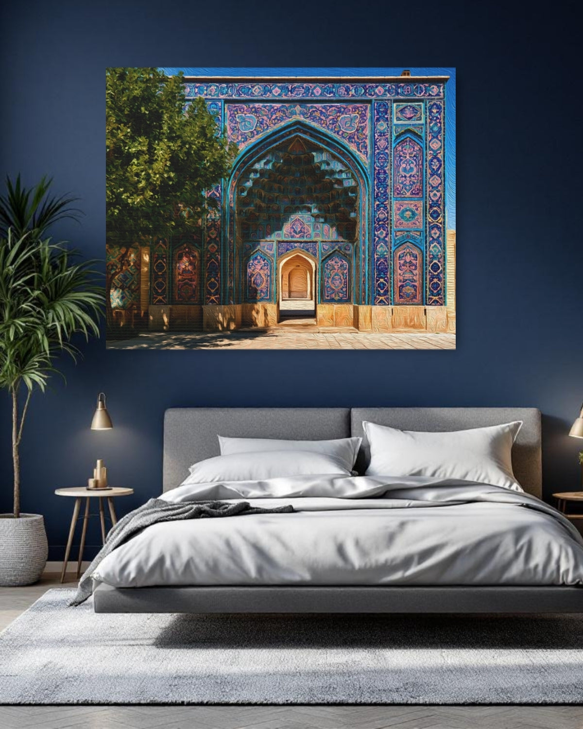 Shiraz, Iran | Nasir al-Mulk Mosque Portal | Original Series Gallery Canvas detail