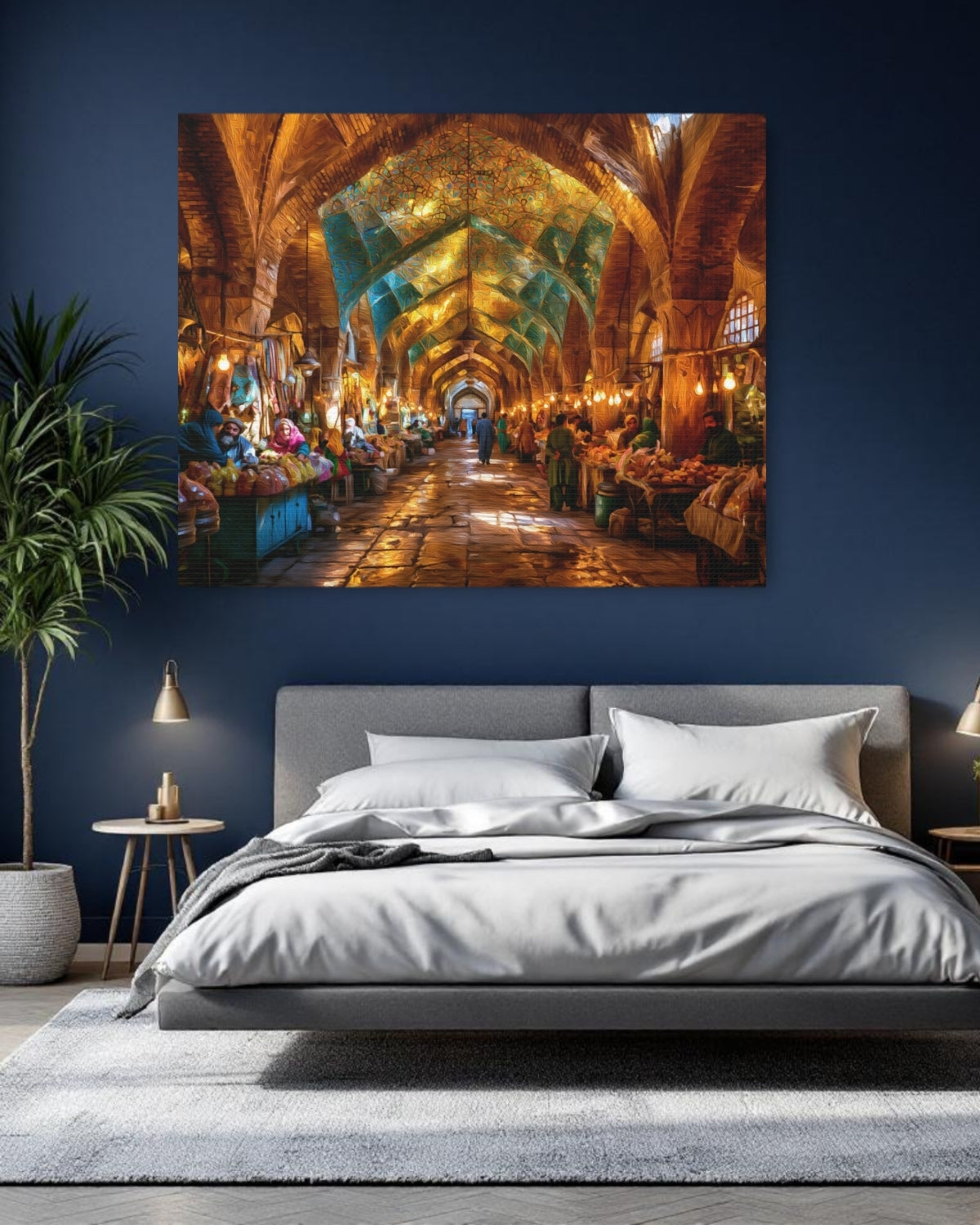 Shiraz, Iran | Vakil Bazaar Vaulted Corridor | Original Series Gallery Canvas detail