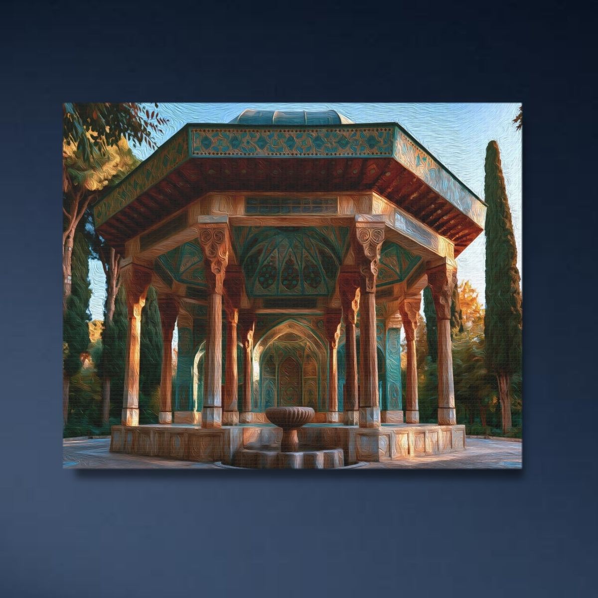 Shiraz, Iran | Hafez Tomb Pavilion Shiraz | Original Series Gallery Canvas close-up detail