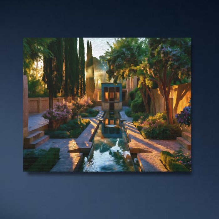 Shiraz, Iran | Eram Garden Reflecting Pool | Original Series Gallery Canvas