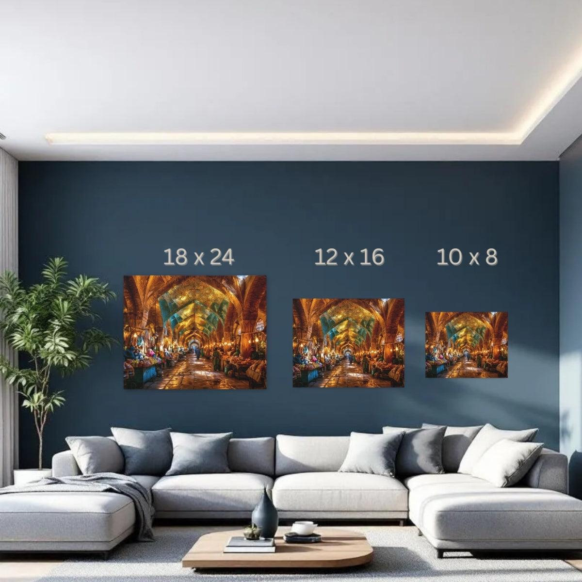 Shiraz, Iran | Vakil Bazaar Vaulted Corridor | Original Series Gallery Canvas detail
