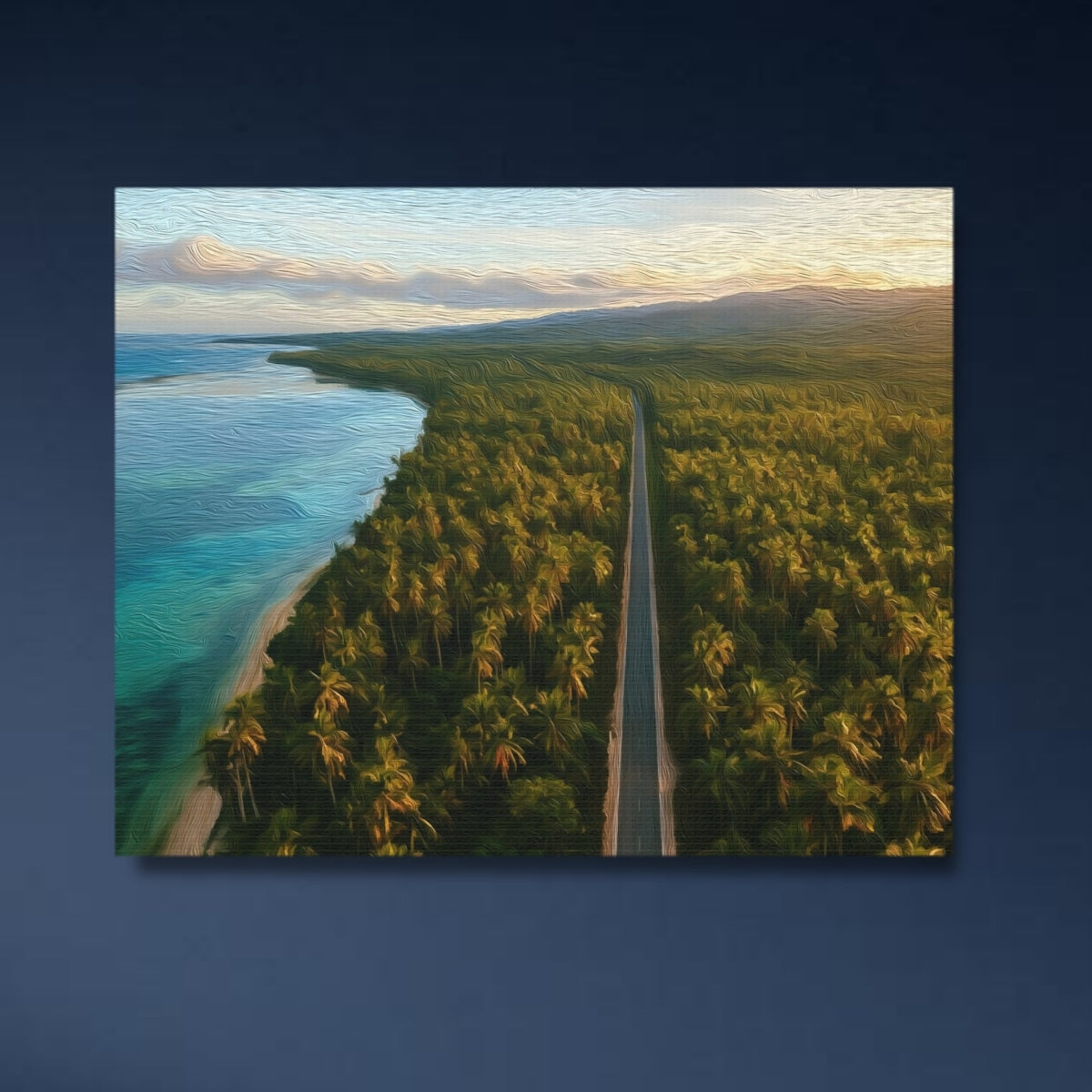 Siargao Coconut Road Coastline — Siargao, Philippines, close-up detail