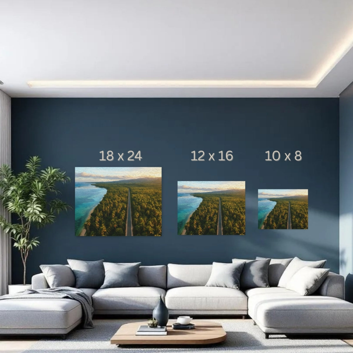 Siargao Coconut Road Coastline — Siargao, Philippines, study 3