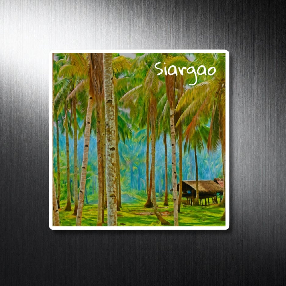 Siargao, Philippines | Tropical Coconut Grove Village | Original Series Decorative Magnet