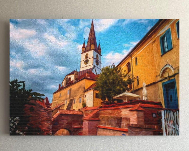 Lutheran Cathedral Clock Tower — Sibiu, Romania