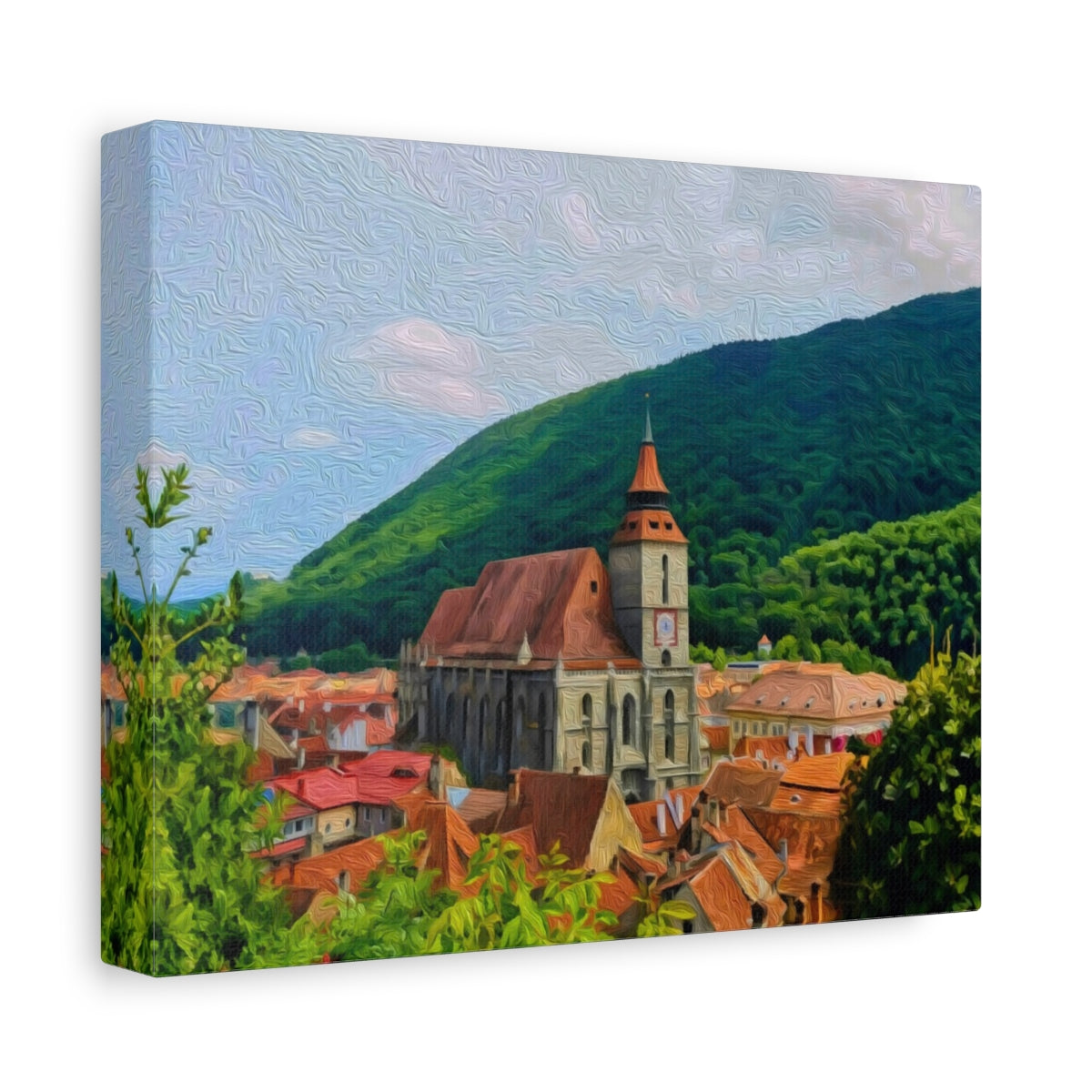 Black Church Brasov Romania — Brasov, Romania, canvas side view