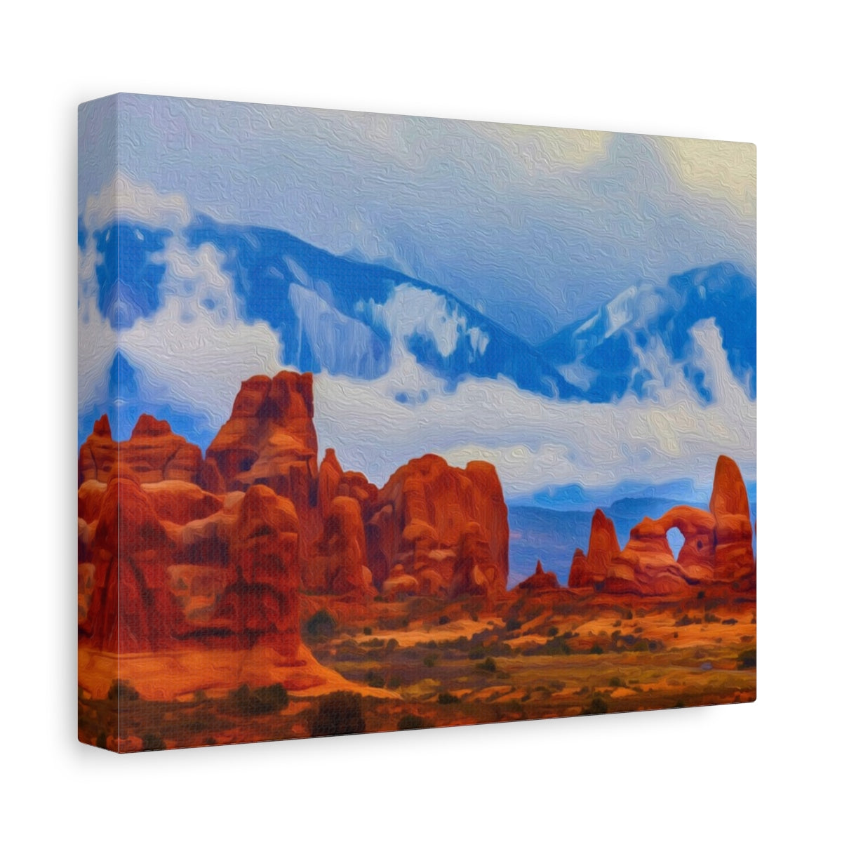 Turret Arch Red Rocks — Moab, Utah, canvas side view