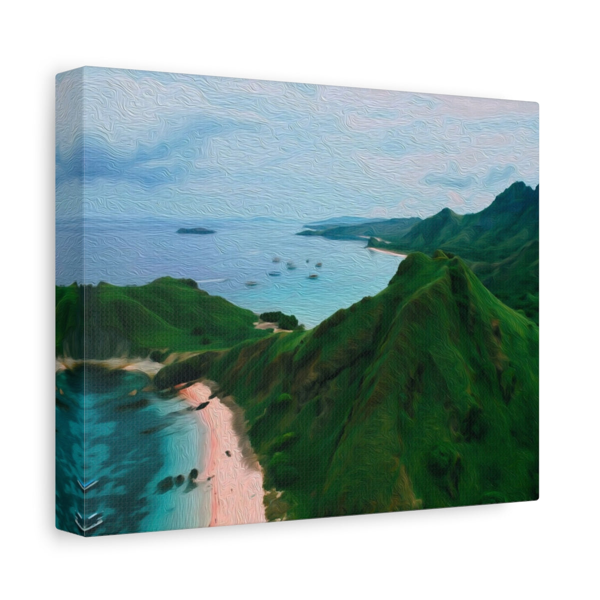Pink Beach Komodo Flores — Flores, Indonesia, canvas side view