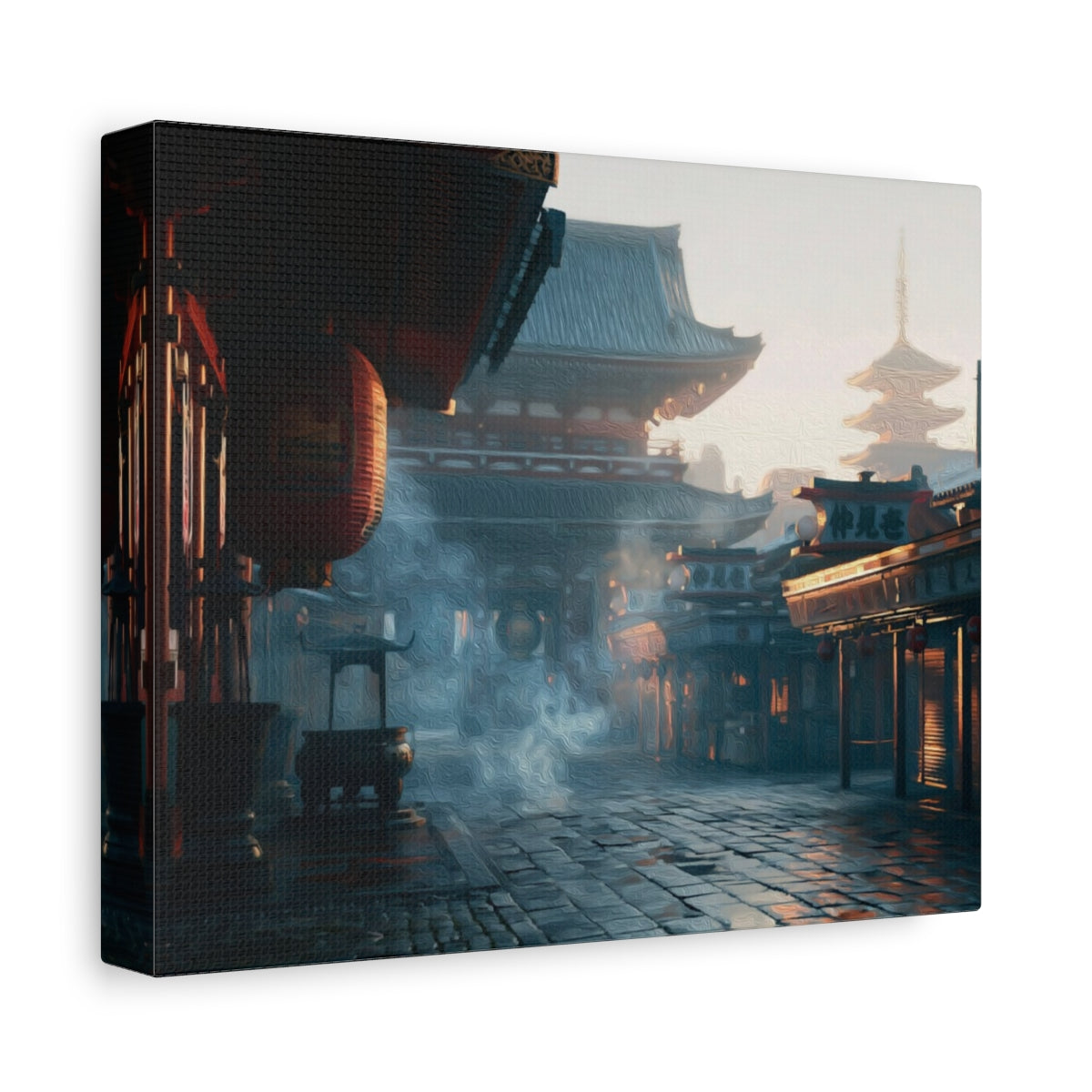 Senso-ji Temple Nakamise — Tokyo, Japan, canvas side view