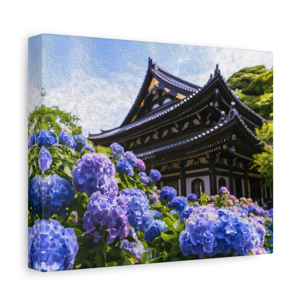 Hasedera Temple Main Hall — Kamakura, Japan, canvas side view