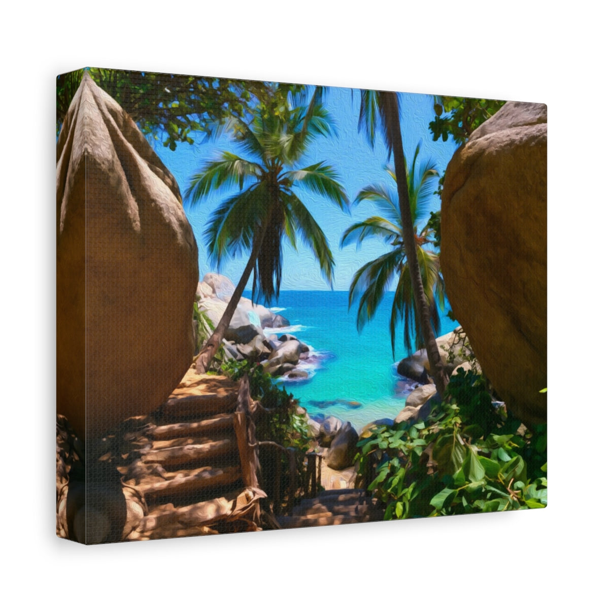 Cabo San Juan Trail — Tayrona National Park, Colombia, canvas side view