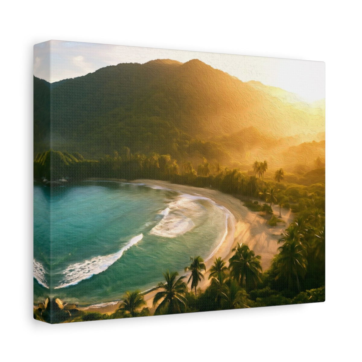 Cabo San Juan Bay — Tayrona National Park, Colombia, canvas side view
