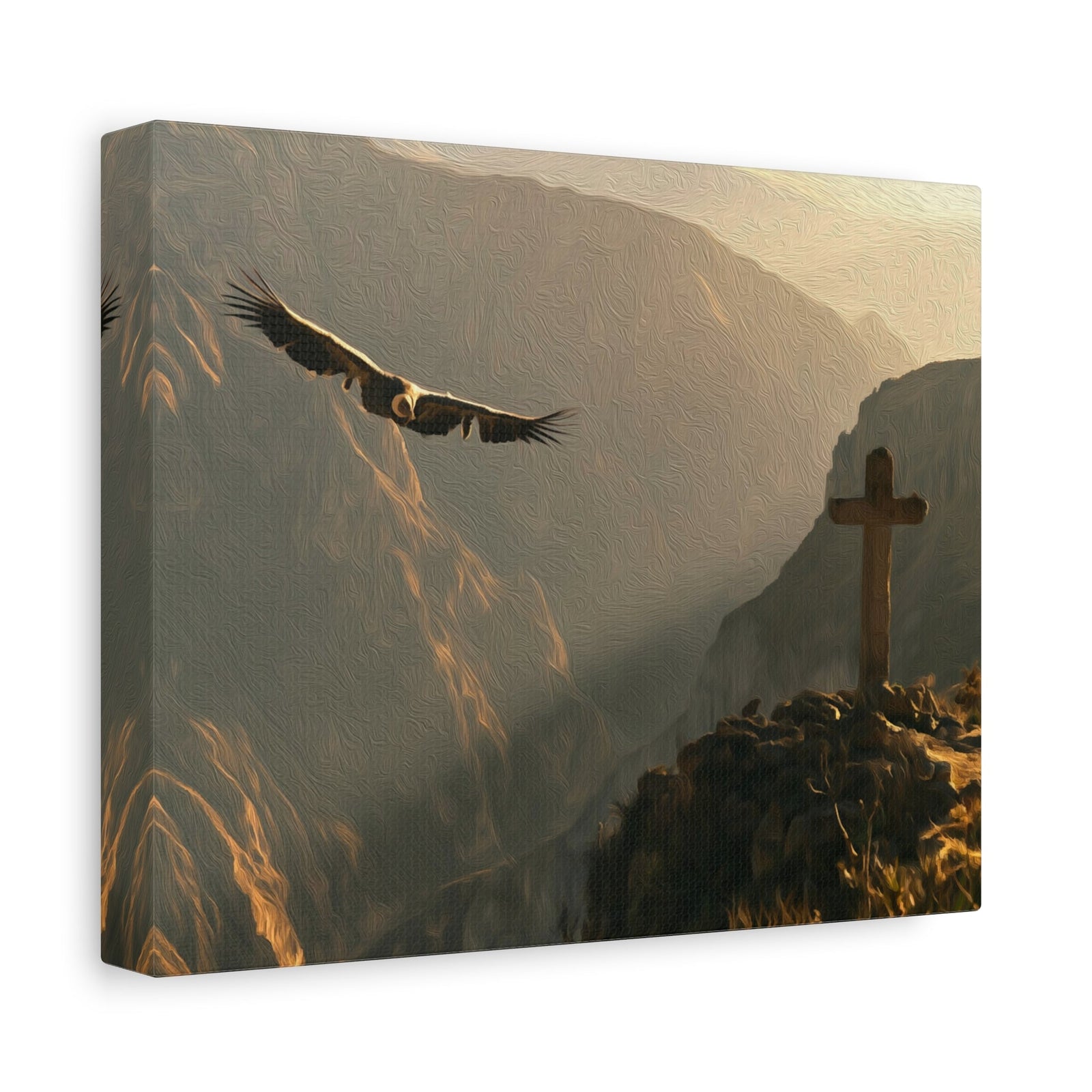 Colca Canyon Cross Summit — Arequipa, Peru, canvas side view