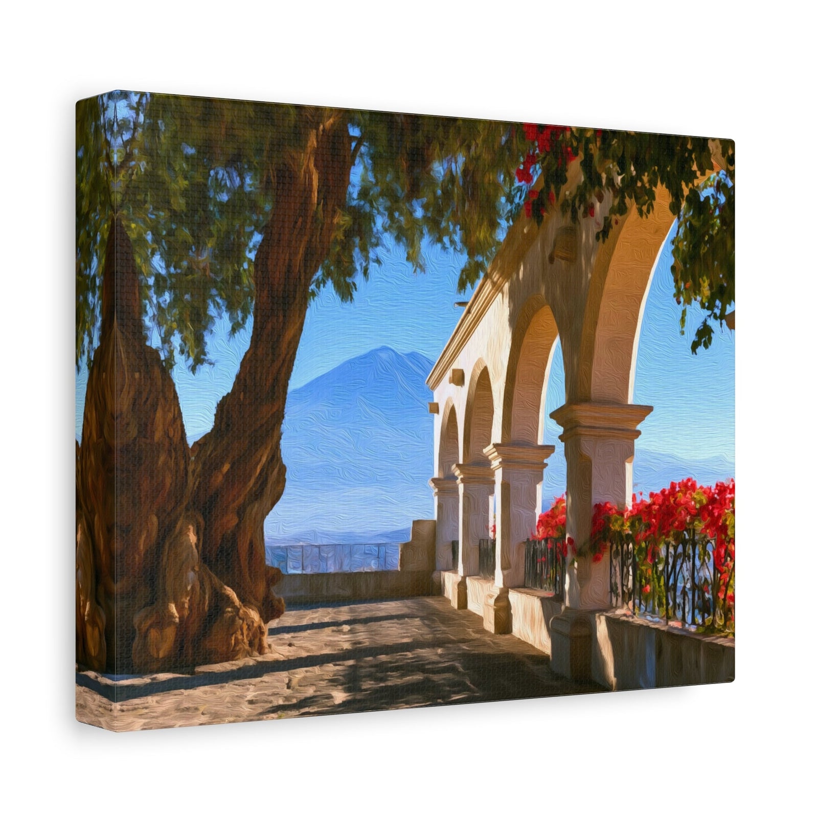 Arequipa Plaza de Armas Arcades — Arequipa, Peru, canvas side view