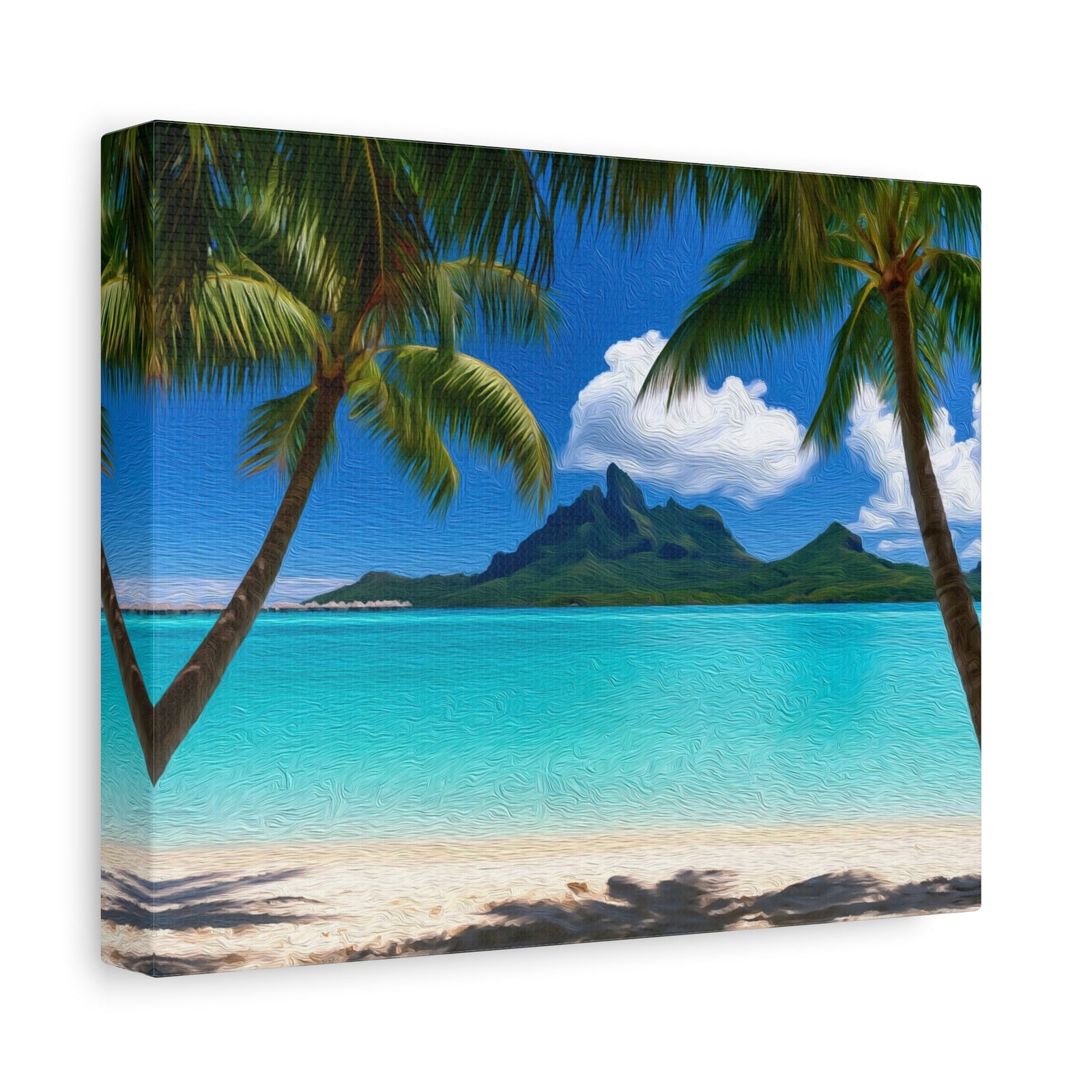 Mount Otemanu Lagoon View — Bora Bora, French Polynesia, canvas side view