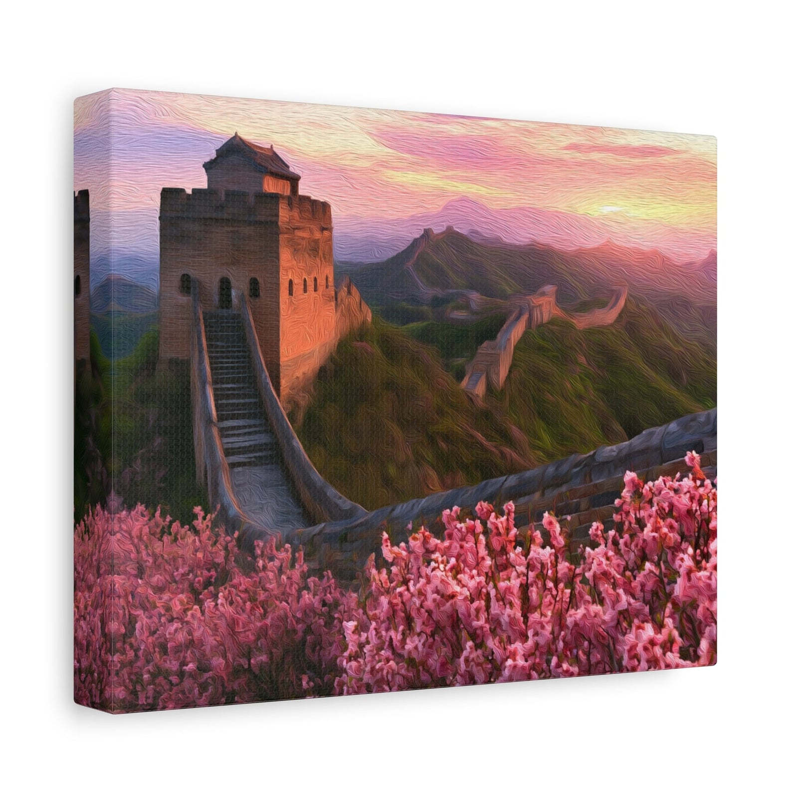 Great Wall of China — Great Wall of China, canvas side view