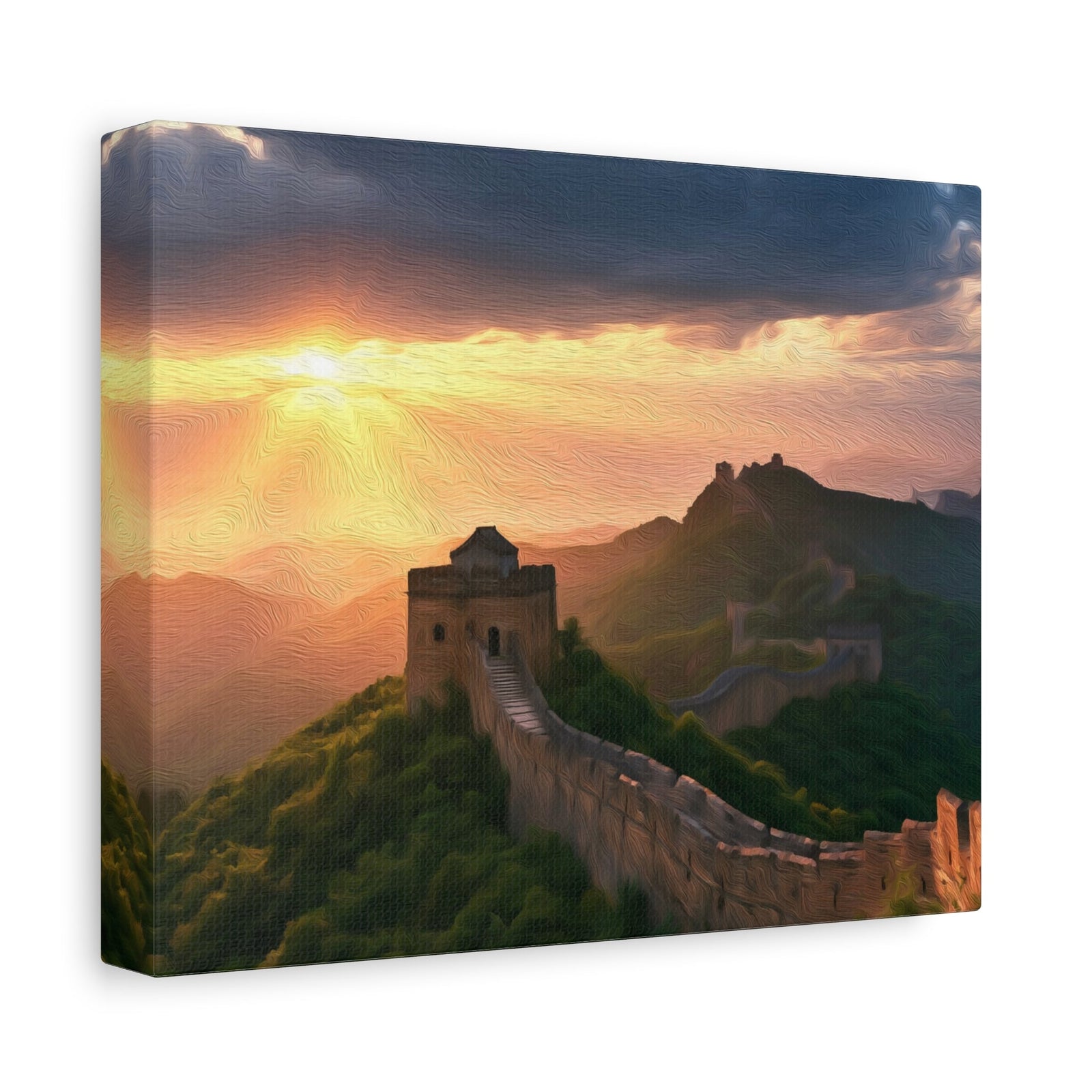 Great Wall of China — Great Wall of China, canvas side view