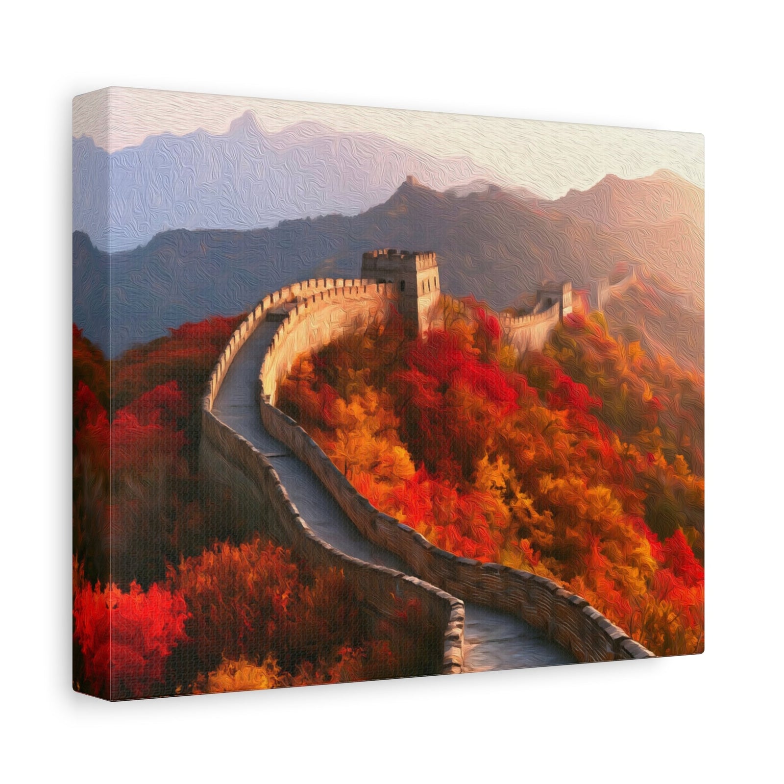 Great Wall of China Autumn — Great Wall of China, canvas side view