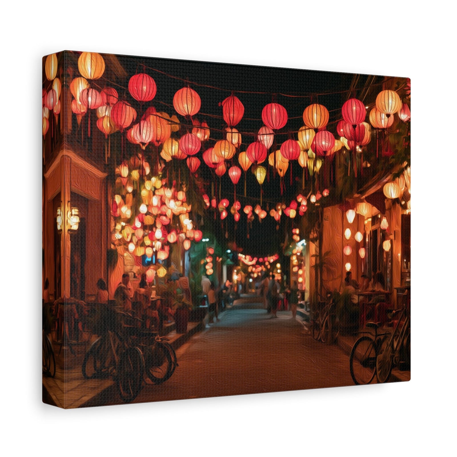 Hoi An Lantern Street Night — Hoi An, Vietnam, canvas side view