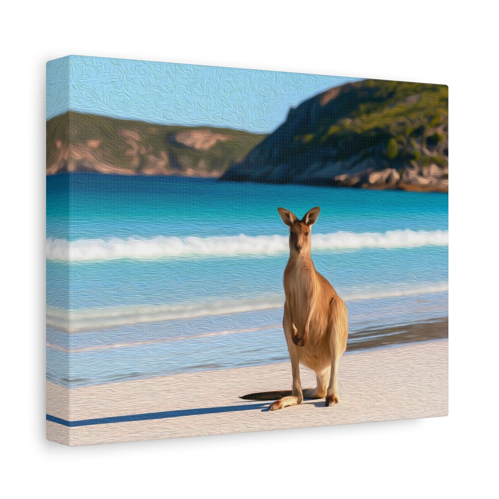 Lucky Bay Kangaroo Beach — Kangaroo Island, Australia, canvas side view