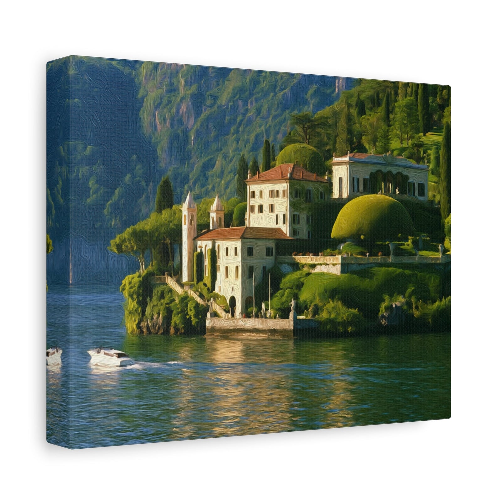 Lake Como Hillside Villa — Lake Como, Italy, canvas side view