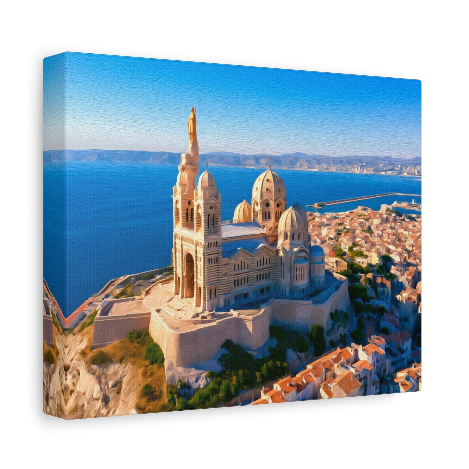 Basilica Notre-Dame de la Garde — Marseille, France, canvas side view