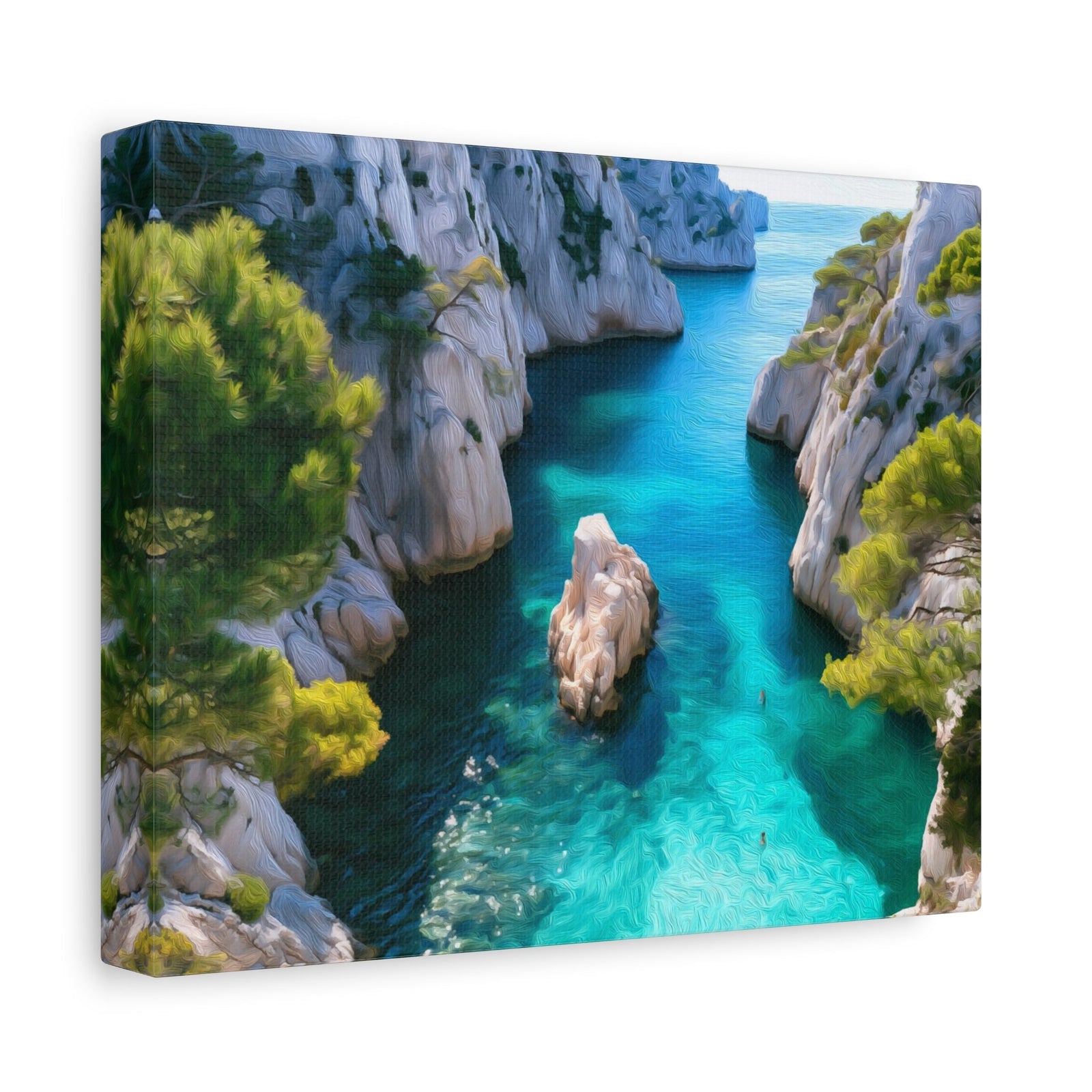 Calanque de Sugiton Marseille — Marseille, France, canvas side view