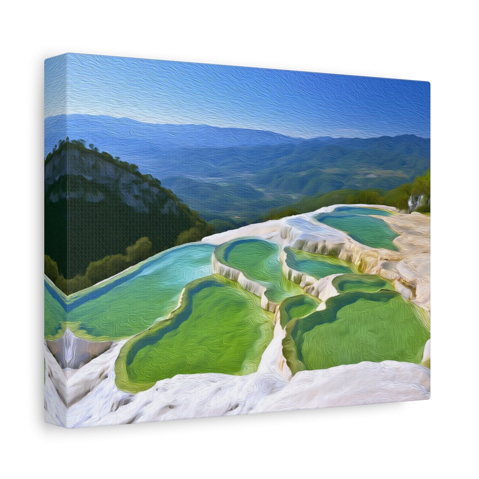 Hierve el Agua Terraces — Oaxaca, Mexico, canvas side view
