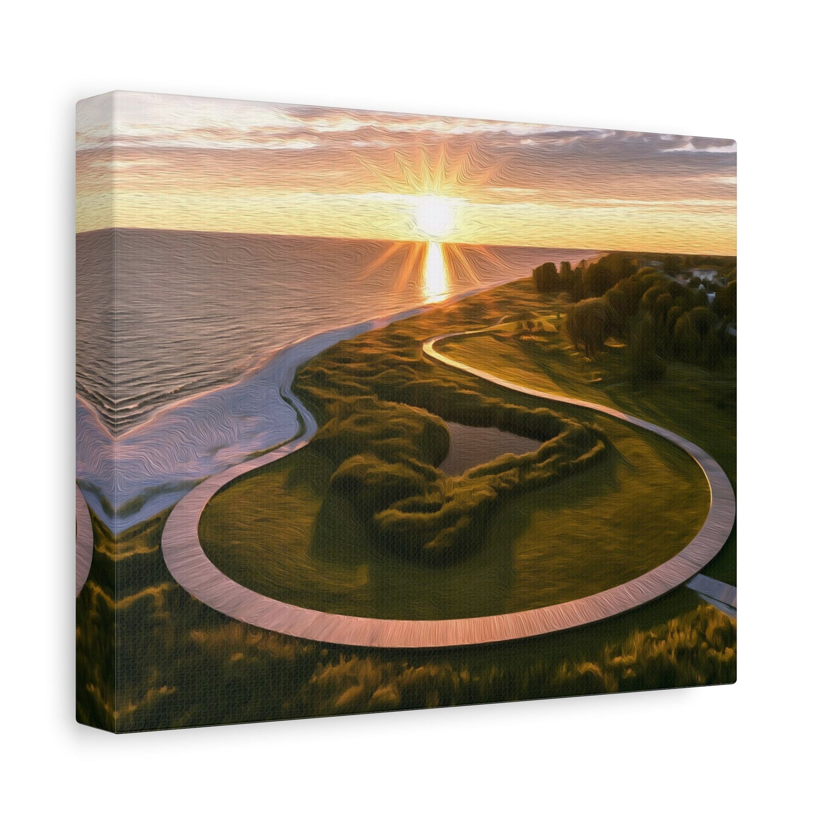 Pärnu Beach Coastal Promenade — Pärnu, Estonia, canvas side view