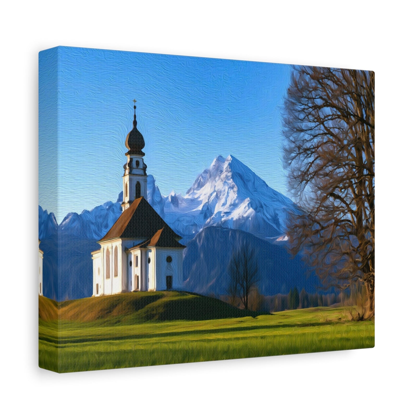 Maria Gern Church Watzmann — Schwangau, Germany, canvas side view