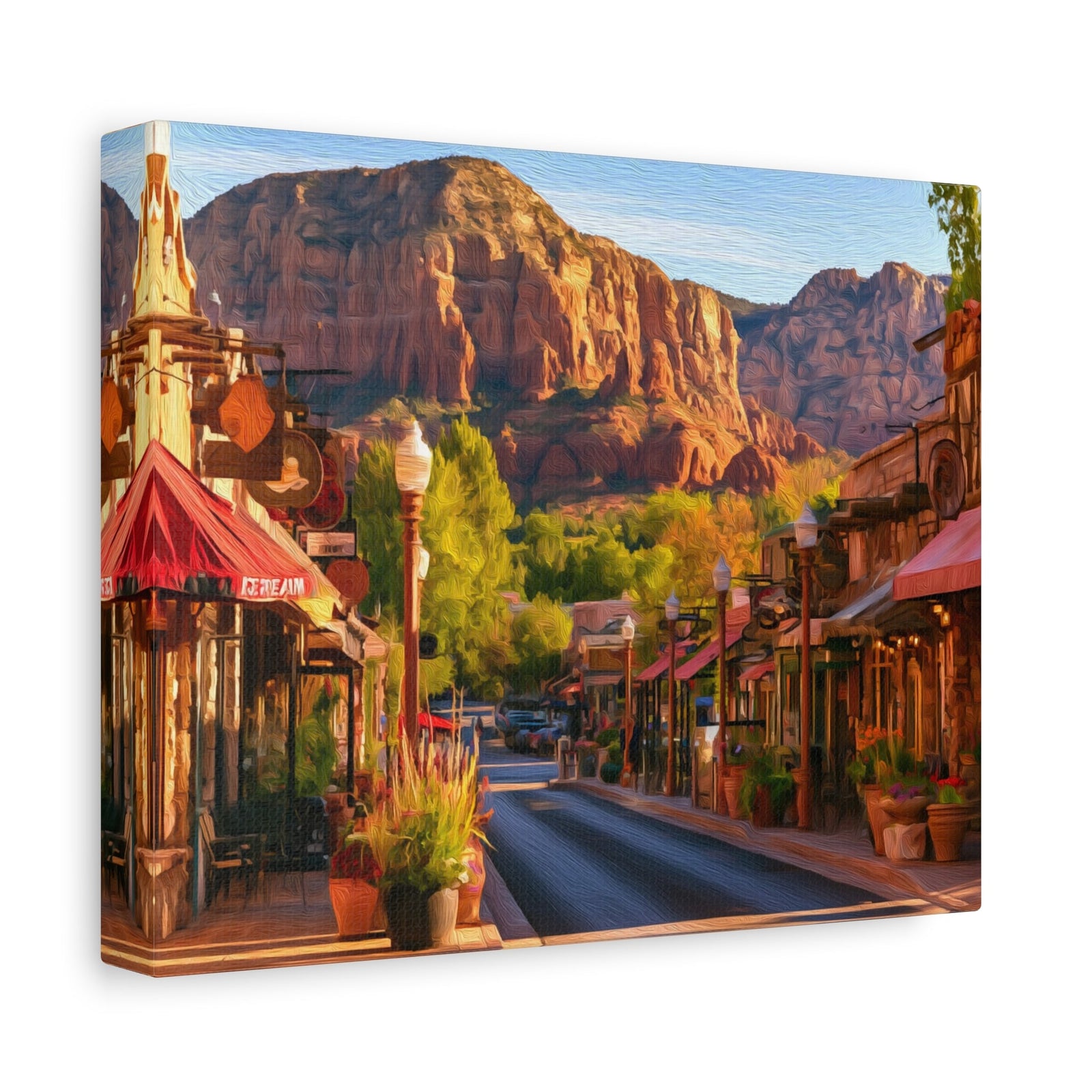 Uptown Sedona Main Street — Sedona, Arizona, canvas side view