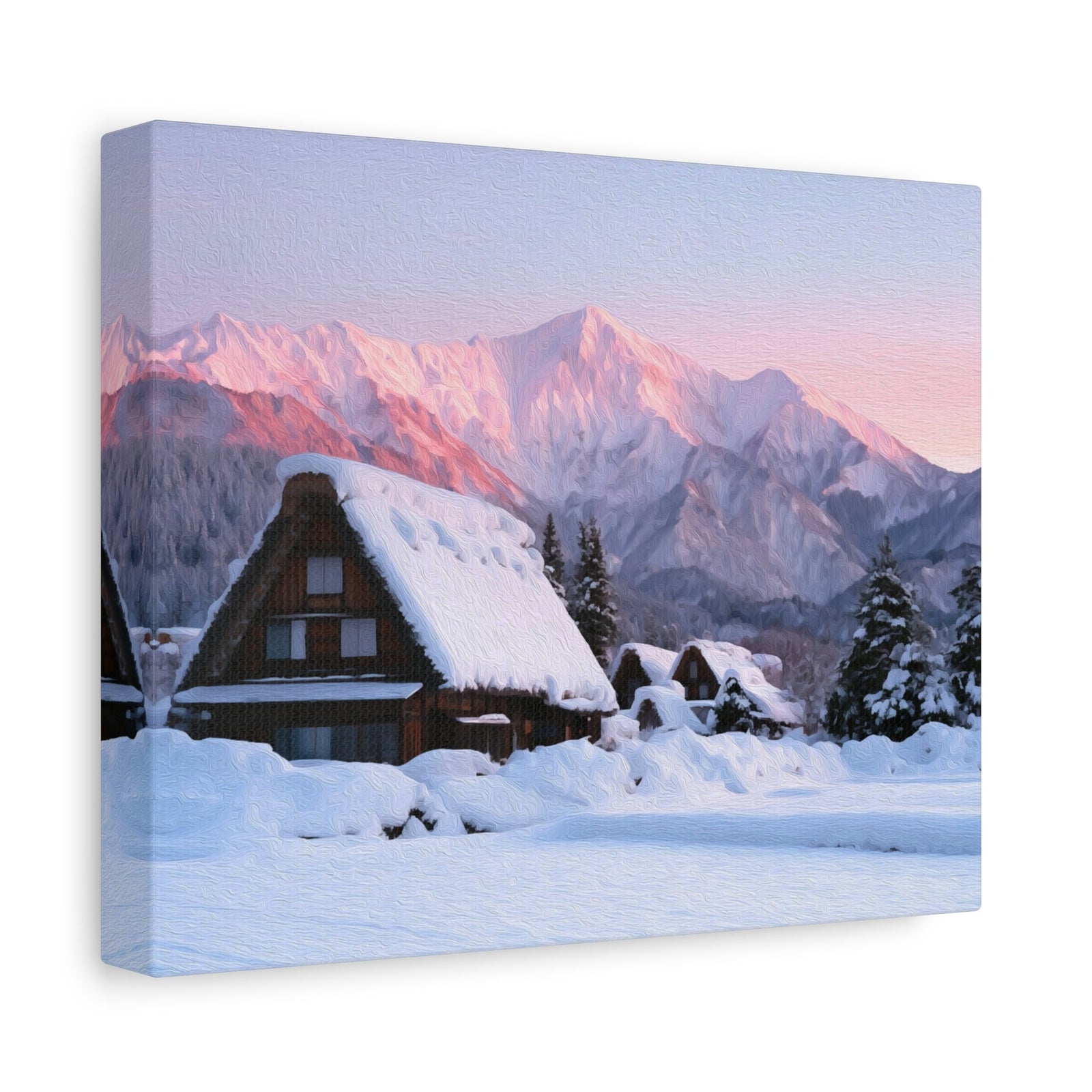 Shirakawa-go Gassho Farmhouses — Shirakawa-go, Japan, canvas side view