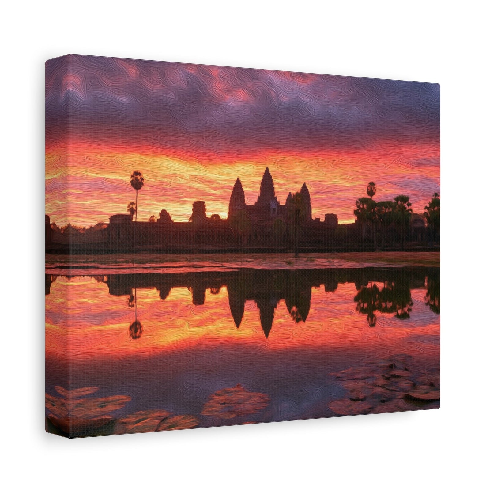 Angkor Wat Temple Ruins — Siem Reap, Cambodia, canvas side view