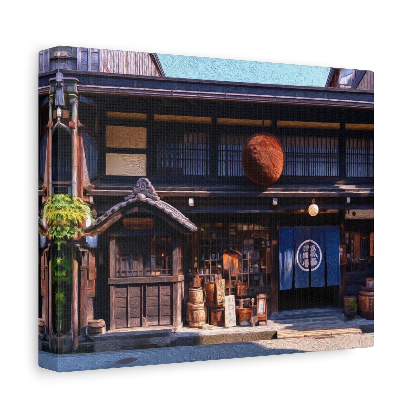 Sanmachi Suji Historic District — Takayama, Japan, canvas side view