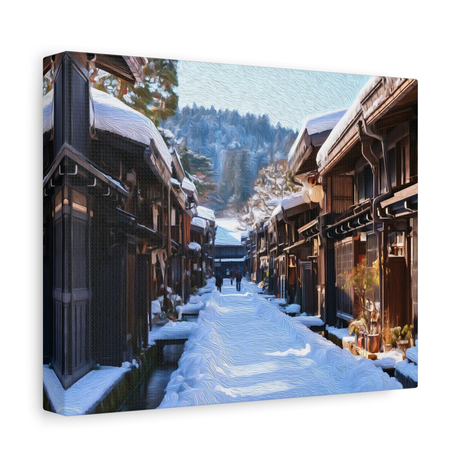 Sanmachi Suji Historic Street — Takayama, Japan, canvas side view