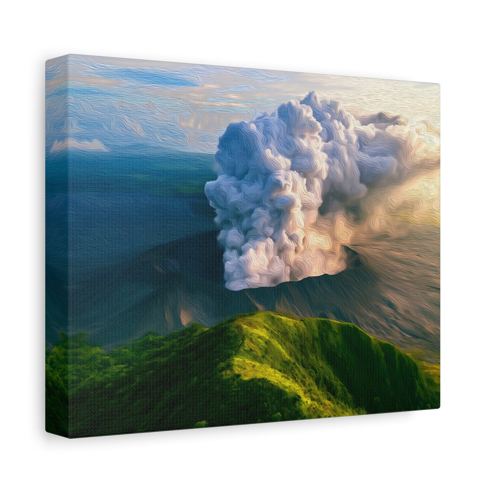 Mount Yasur Volcanic Eruption — Vanuatu Islands, Vanuatu, canvas side view
