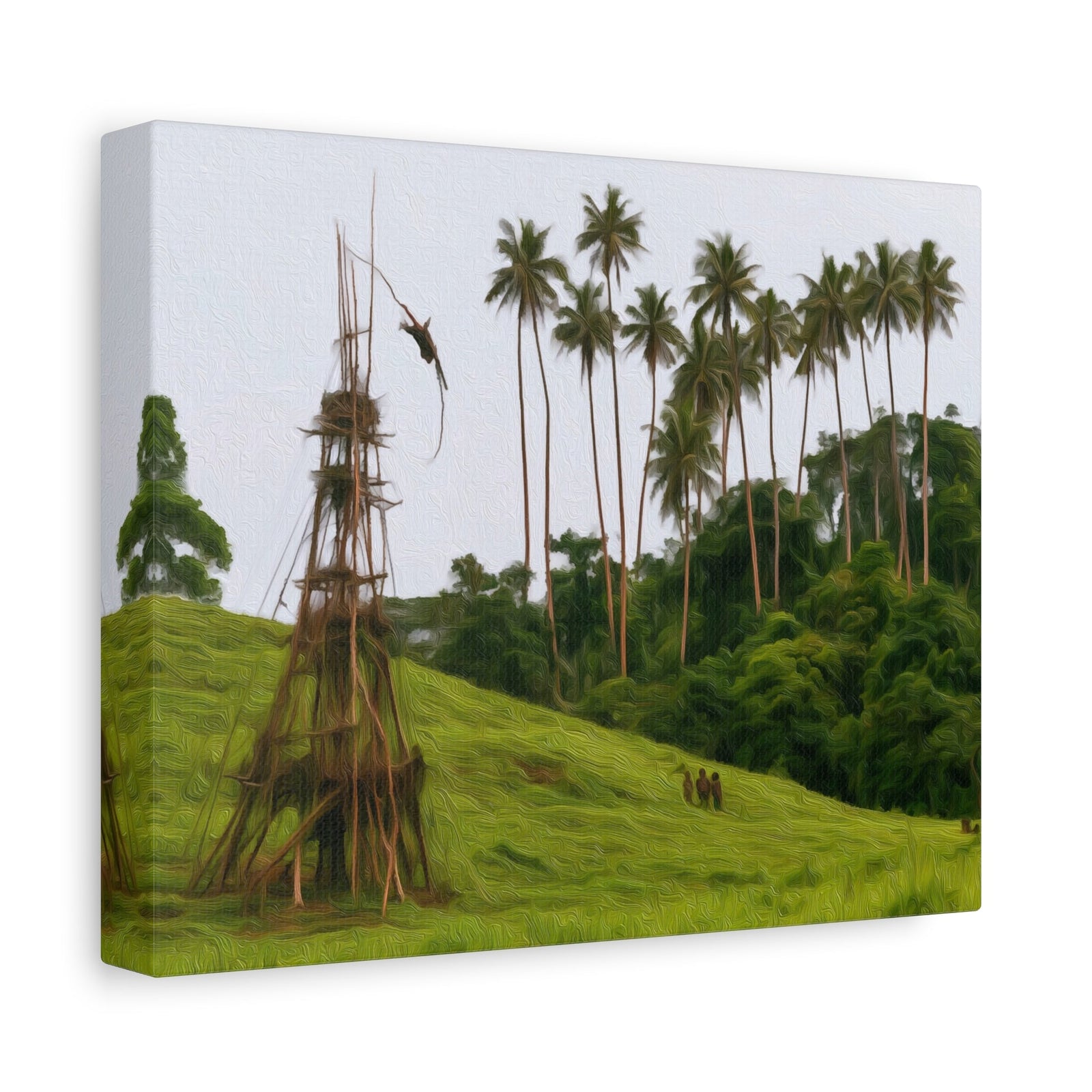 Nagol Land Dive Tower — Vanuatu Islands, Vanuatu, canvas side view